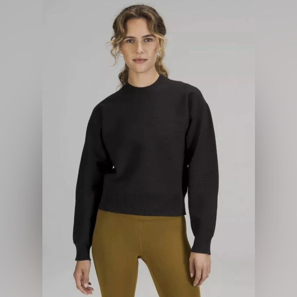 Lululemon All Around Crewneck Pullover Sweater In Black